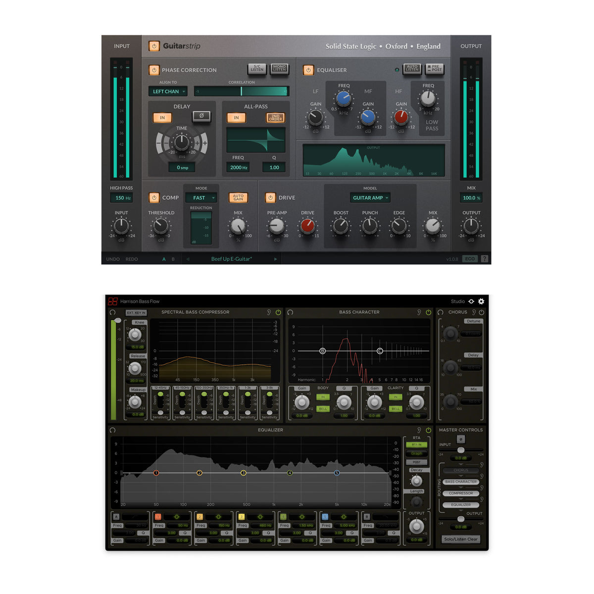 Harrison &amp; SSL Bass Flow and Guitarstrip Bundle (Serial Nr + Download)