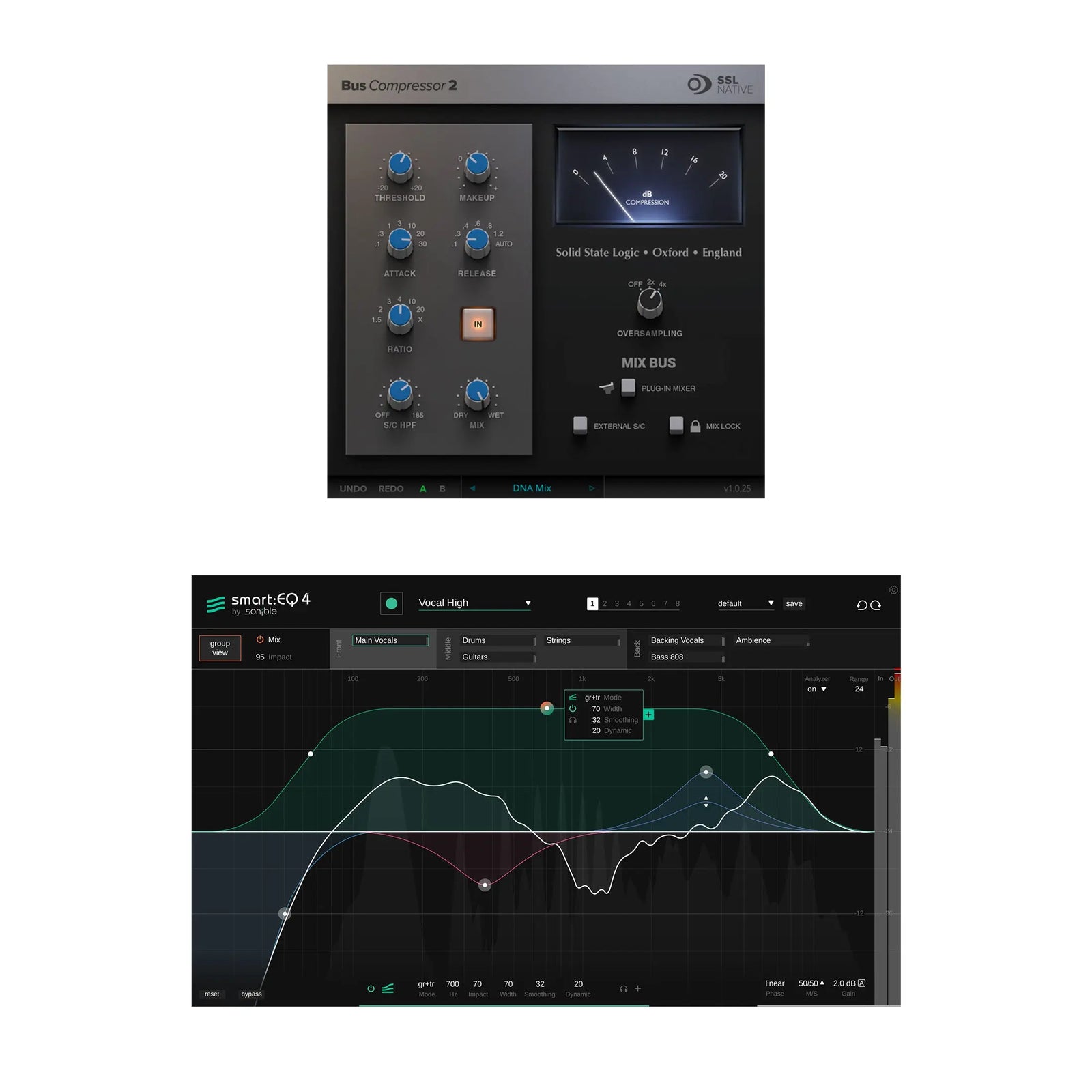 SSL Bus Compressor 2 + sonible smart:EQ Bundle (Serial Nr + Download) Solid State Logic