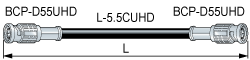 Canare D5.5UHDC10E 12G-SDI BNC cable assembly 10m