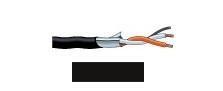 Canare L-2B2AT microphone cable for install, black, 500m