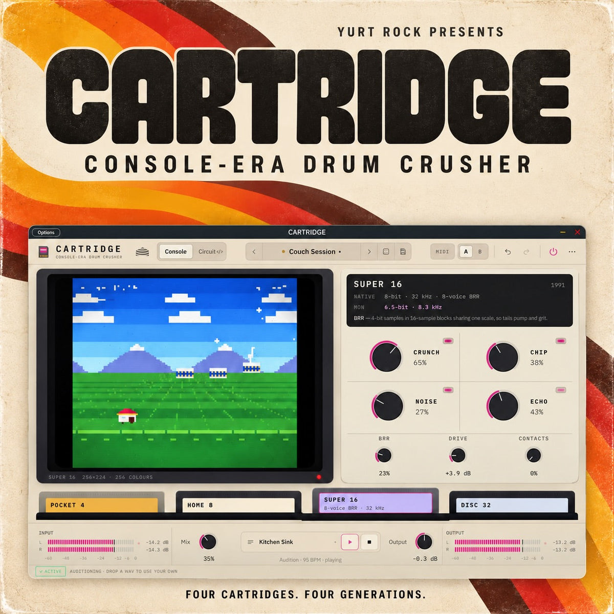 Yurt Rock CARTRIDGE Console Era Drum FX Plug-In