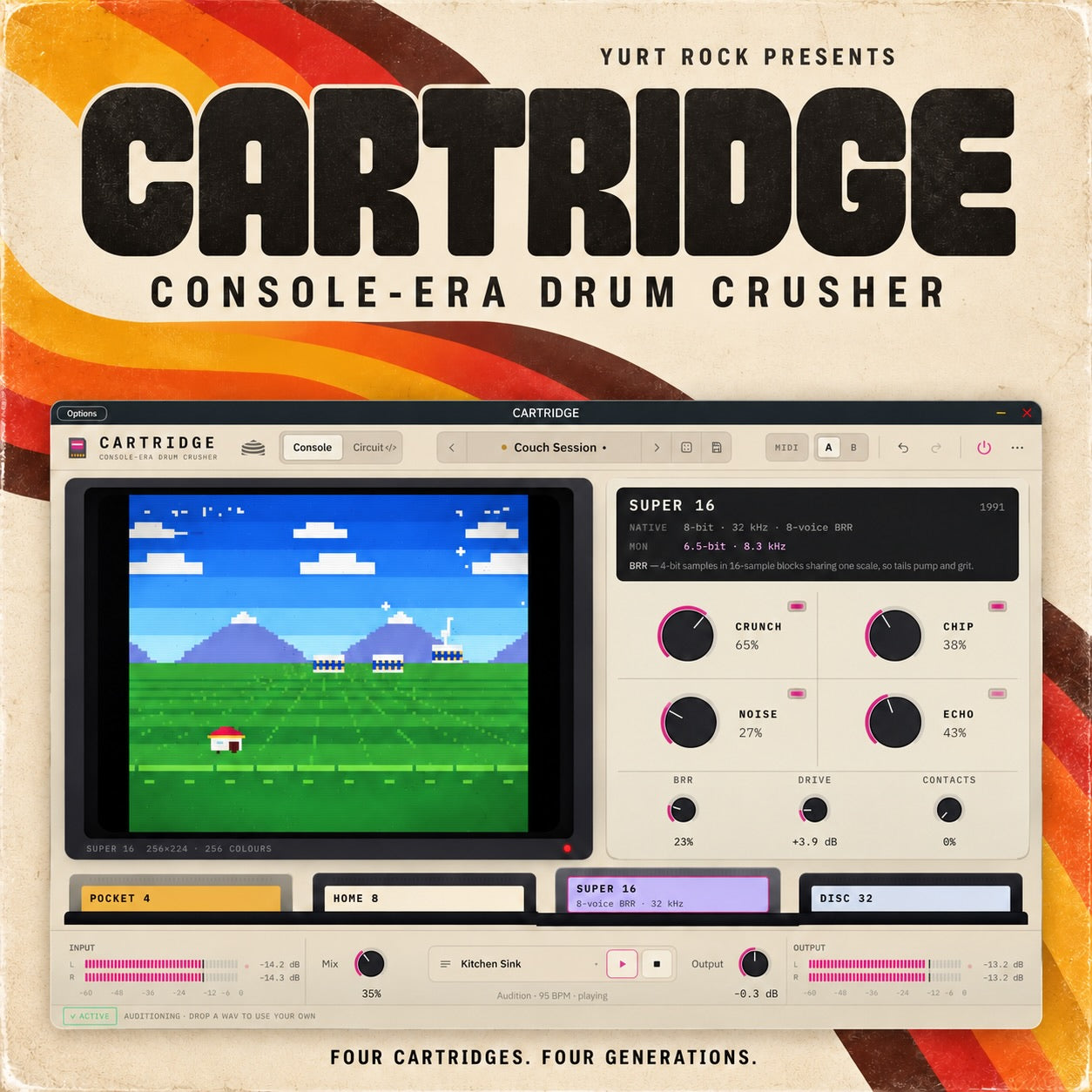 Yurt Rock CARTRIDGE Console Era Drum FX Plug-In