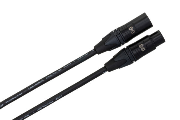 Hosa CMK050AU Edge Microphone Cable, Neutrik XLR3F to XLR3M, 50 ft / 15M