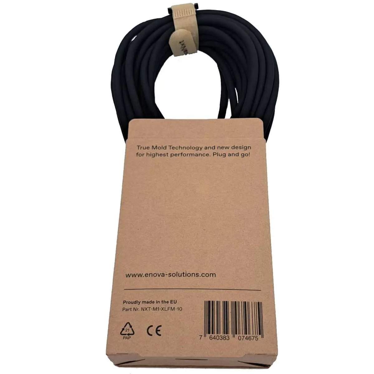 Enova NXT-M1-XLFM-10 10 m Microphone Cable XLR 3 pin female to male - True Mold Technology EnovaNxt