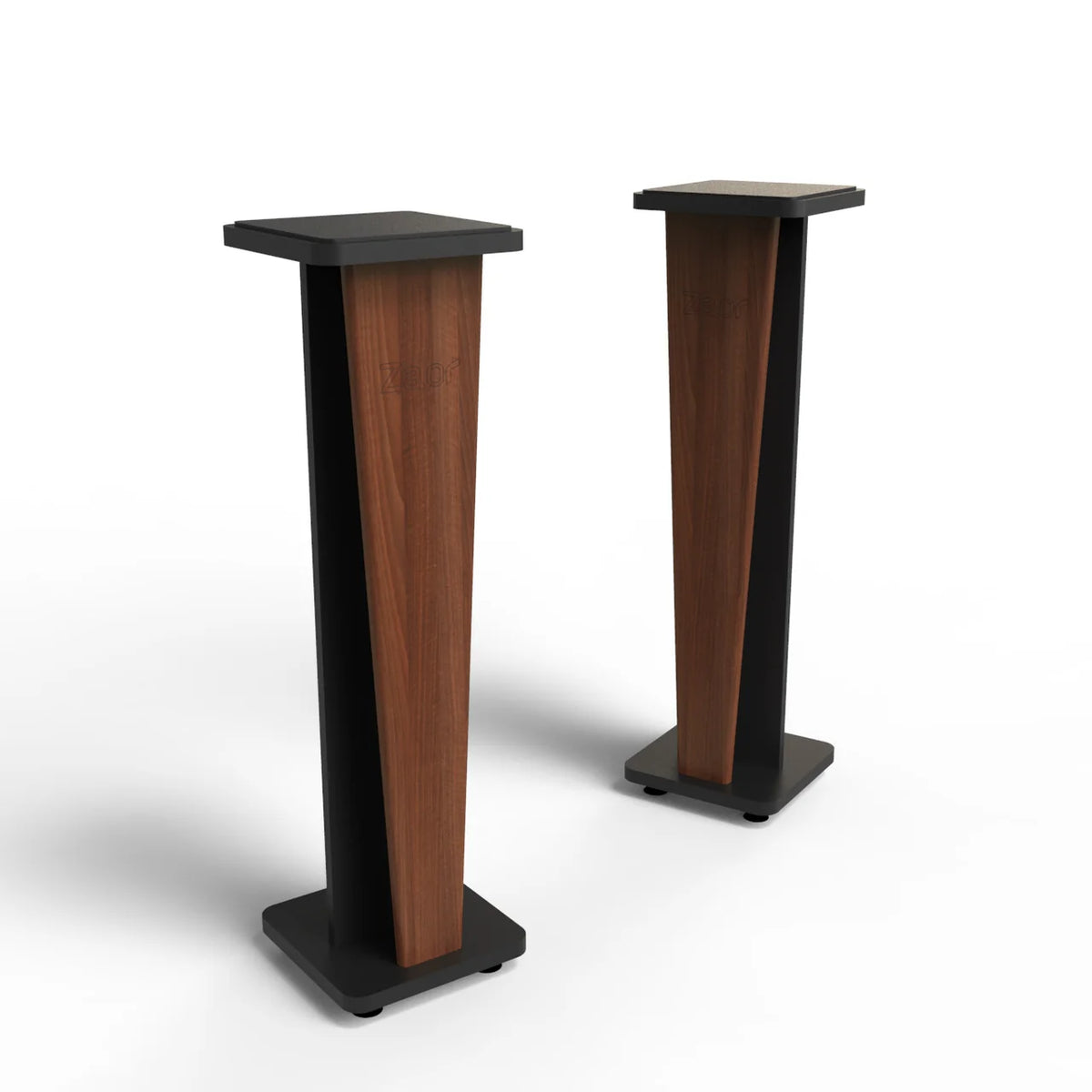 Zaor Croce 42" Speaker Stands -PAIR - Walnut (Display Model - Assembled - Pickup Only)