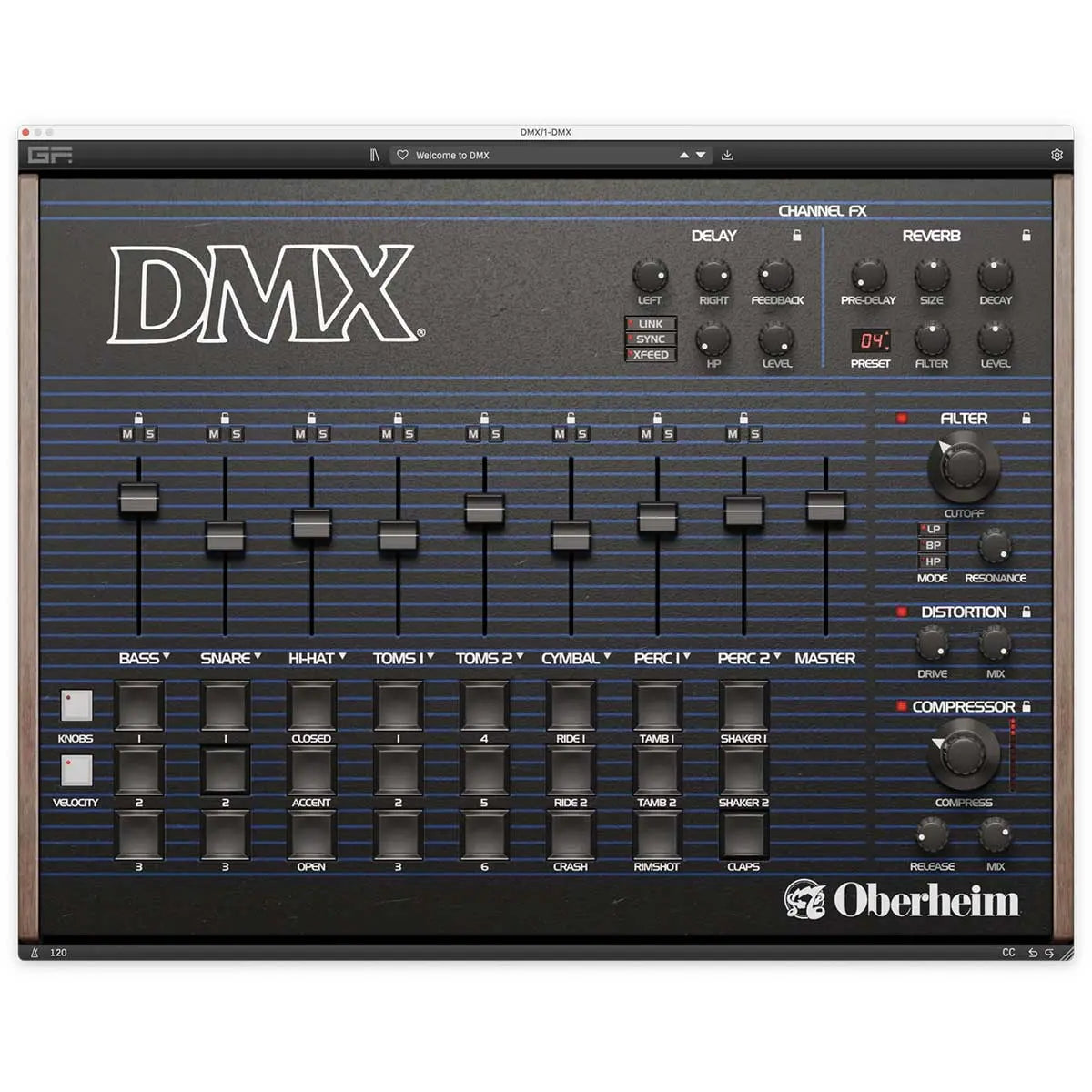 Oberheim DMX Drum Machine (Serial Nr + Download) G-Force