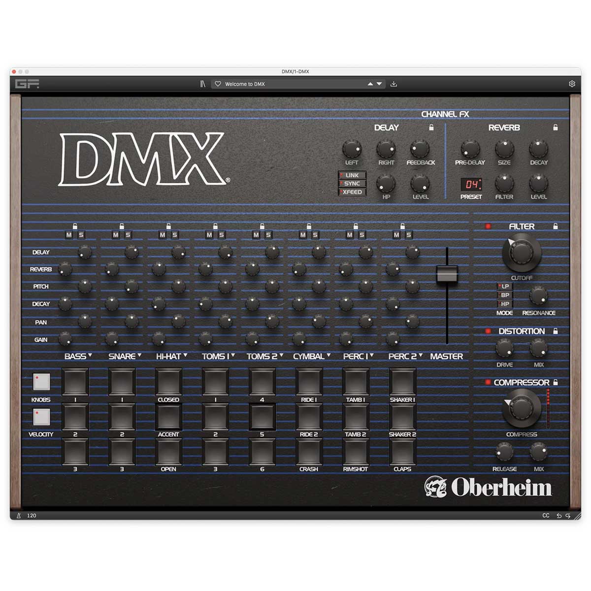 Oberheim DMX Drum Machine (Serial Nr + Download)