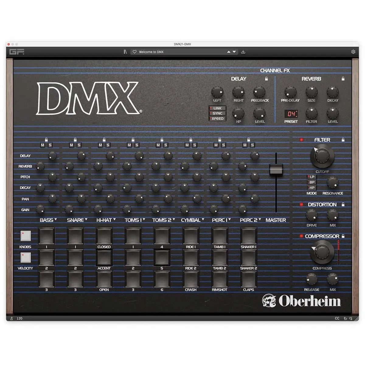 Oberheim DMX Drum Machine (Serial Nr + Download) G-Force