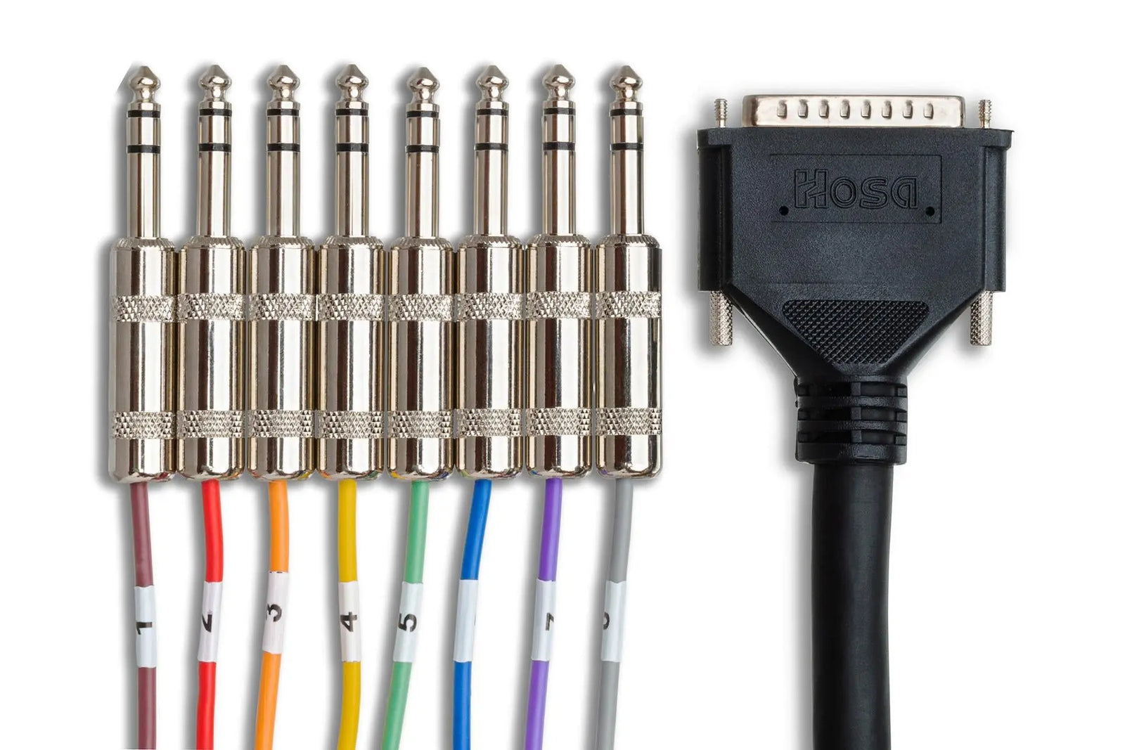 Hosa DTP802 Balanced Snake, DB25 to 1/4 in TRS, 2 m Hosa