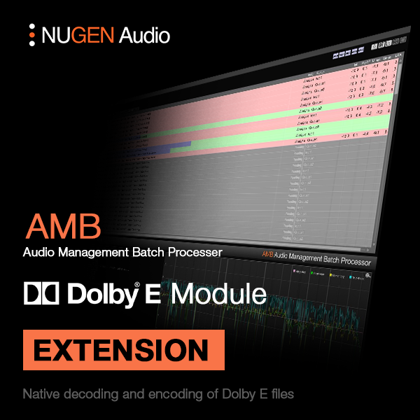 NUGEN AMB Dolby E Module (Serial Nr + Download)