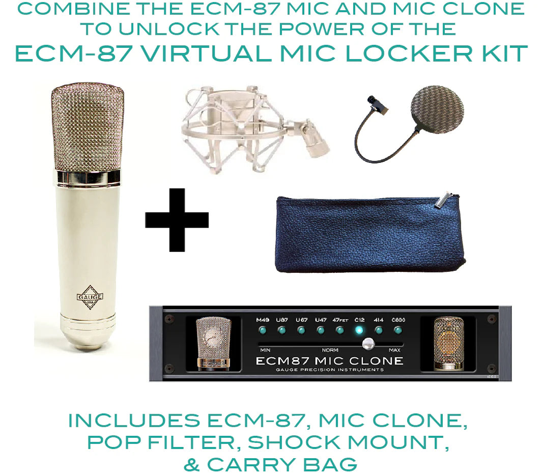 Gauge ECM-87 Classic Virtual Mic Locker Kit