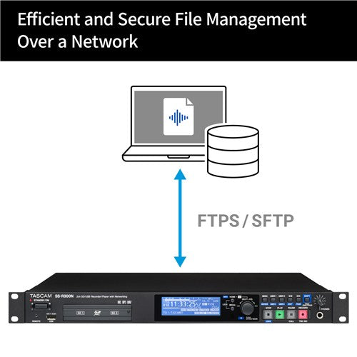 TASCAM SS-R300N 2-Channel SD/USB Recorder/Player with Networking