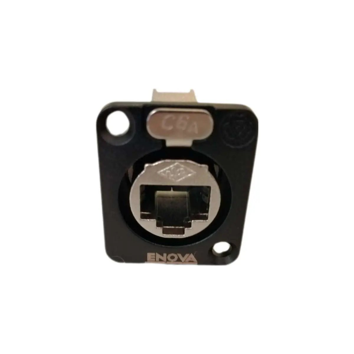 Enova RJ18FB-C6F RJ45 chassis connector Cat6A feed-through Enova