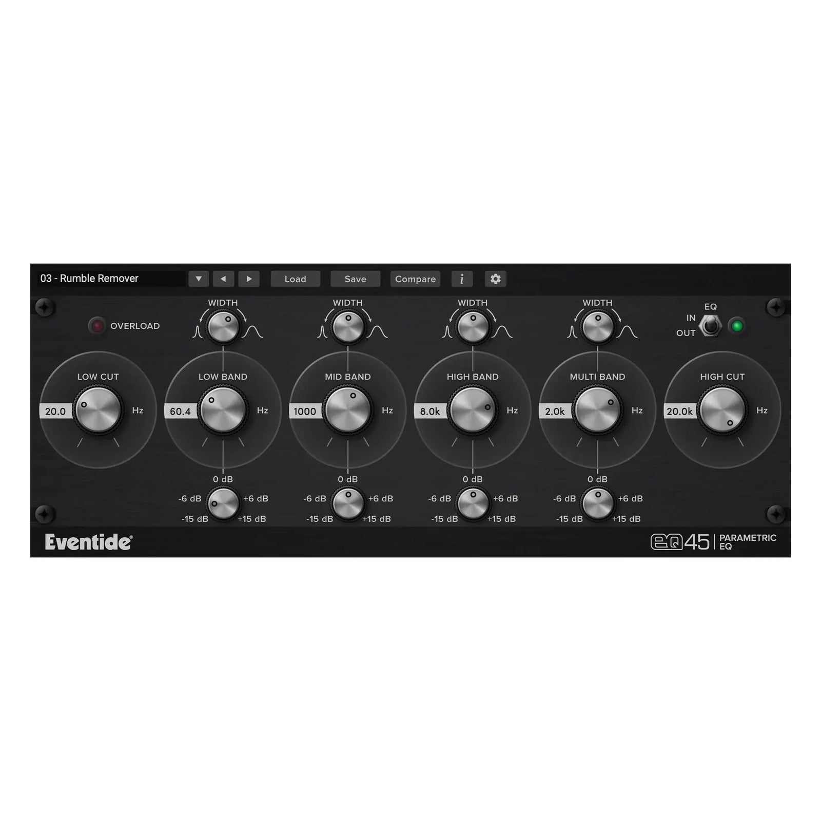 Eventide EQ45 4-Band Parametric Equaliser Plug-In (Digital Download) Eventide