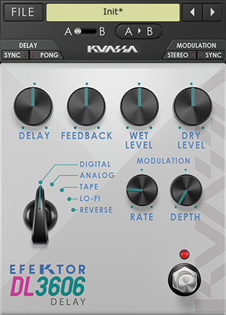 Kuassa Efektor DL3606 Delay — KUASSA