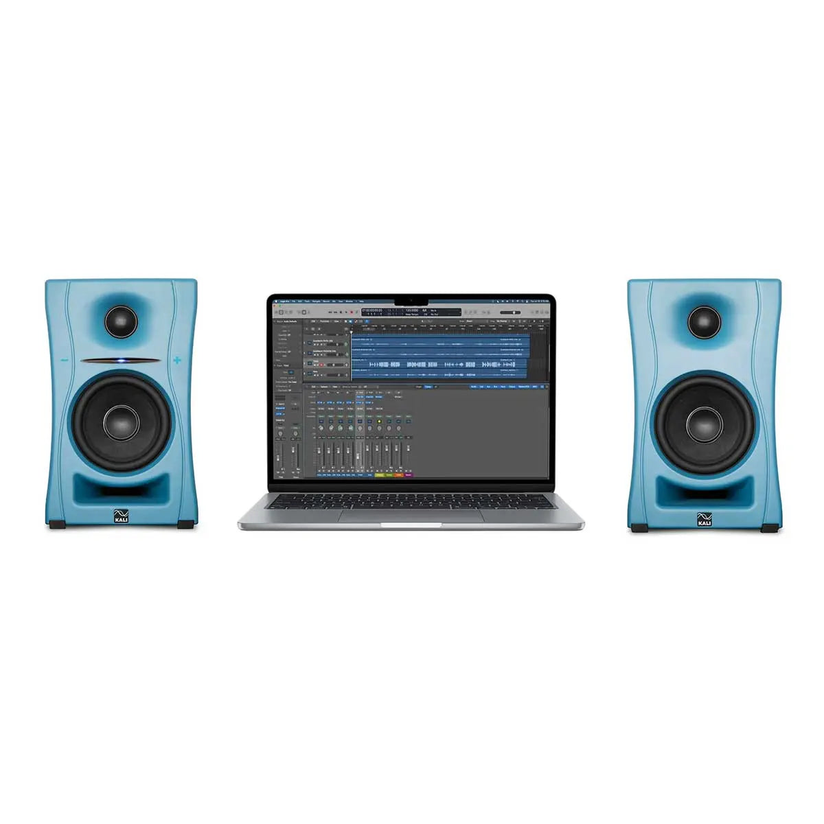 Kali Audio LP-UNF 2-Way Studio Monitors 4"+1" with Bluetooth, Pacific Blue, (Pair) Kali Audio
