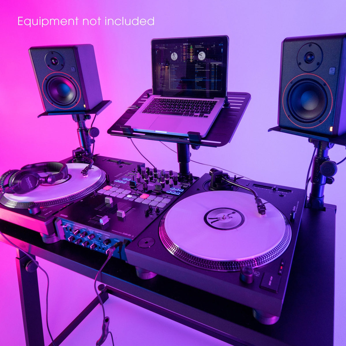 Gravity GFDJT01 DJ Desk with Speaker & Laptop Tray