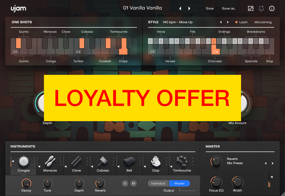 UJAM Groovemate LATIGO Loyalty Offer — UJAM