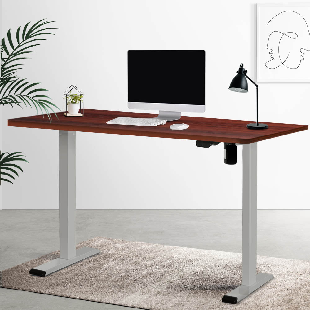 Artiss Standing Desk Motorised 120CM Walnut