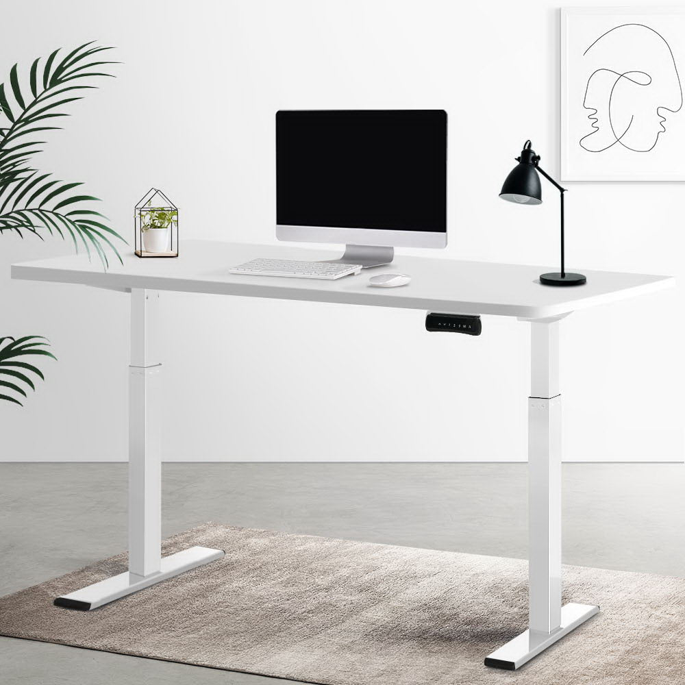 Artiss Standing Desk Motorised Dual Motor 140CM White