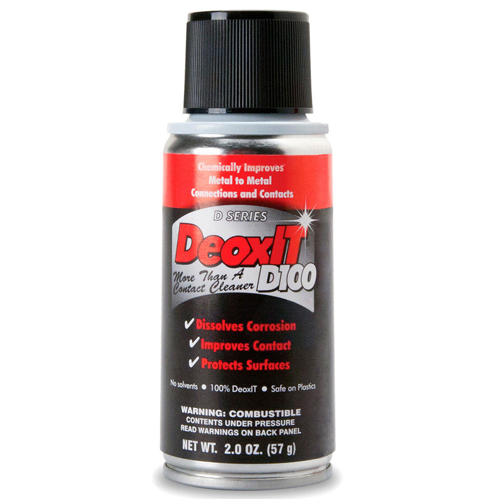 Hosa CAIG D100S2 Deoxit Contact Cleaner, 100% Concentrate Spray, 57 grams