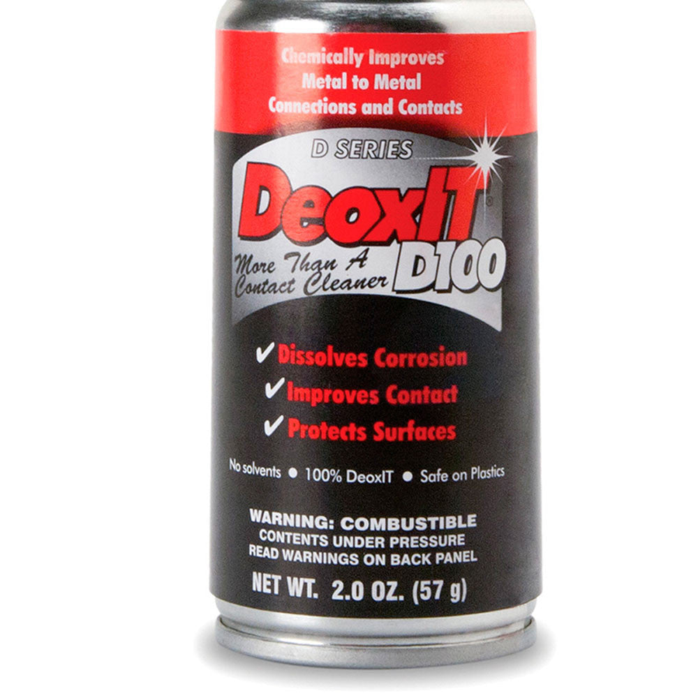 Hosa CAIG D100S2 Deoxit Contact Cleaner, 100% Concentrate Spray, 57 grams