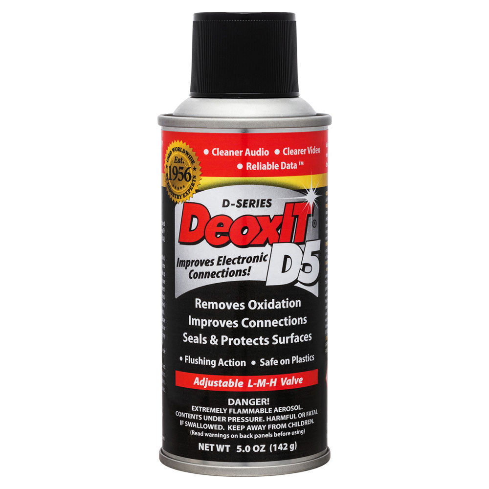 Hosa CAIG D5S6 Deoxit Contact Cleaner, 5% SPRAY, 142 grams
