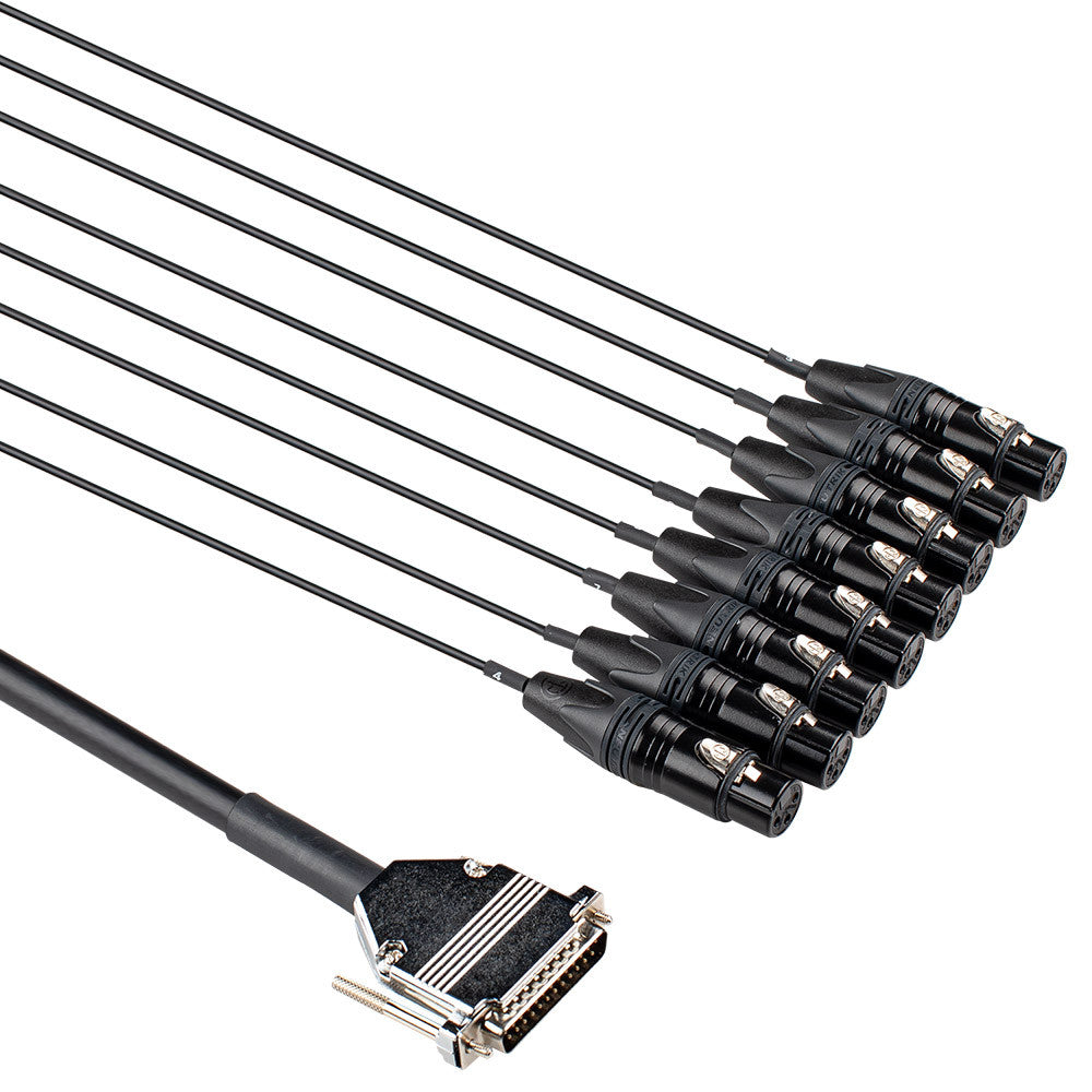 Hosa Edge DBF501 DB25 to Neutrik XLR Female Snake 1M
