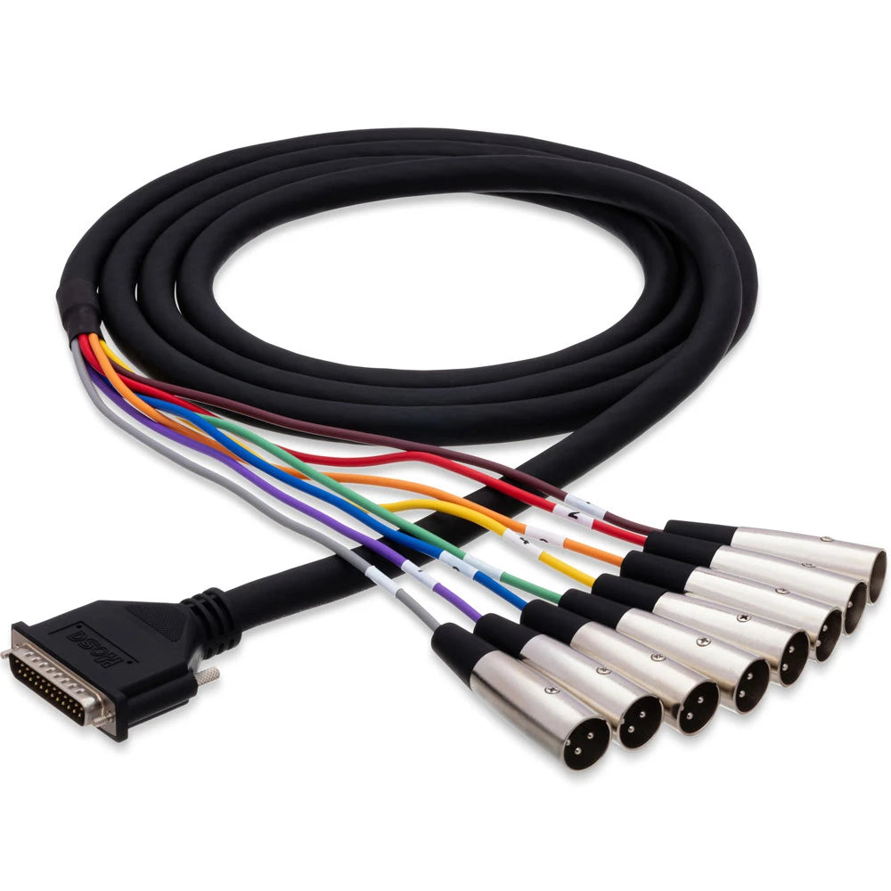 Hosa DTM805 Balanced Snake, DB25 TO XLR3M, 5 M