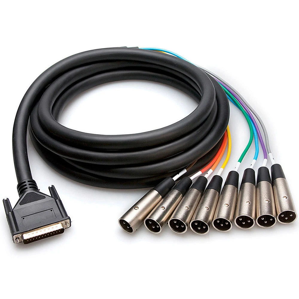 Hosa DTM805 Balanced Snake, DB25 TO XLR3M, 5 M