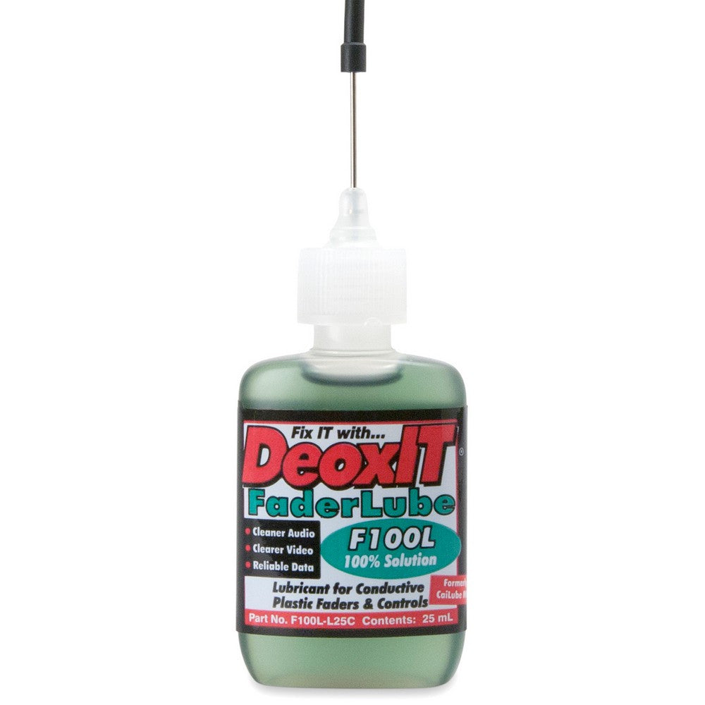 Hosa CAIG F100LL25C CAIG Deoxit Faderlube, 100% Dropper, 25 ML