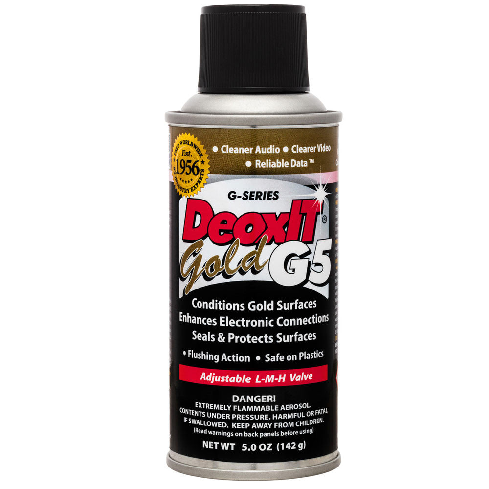 Hosa CAIG G5S6 CAIG Deoxit Gold Contact Enhancer, 5% Spray, 5 OZ