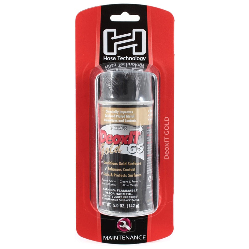 Hosa CAIG G5S6 CAIG Deoxit Gold Contact Enhancer, 5% Spray, 5 OZ