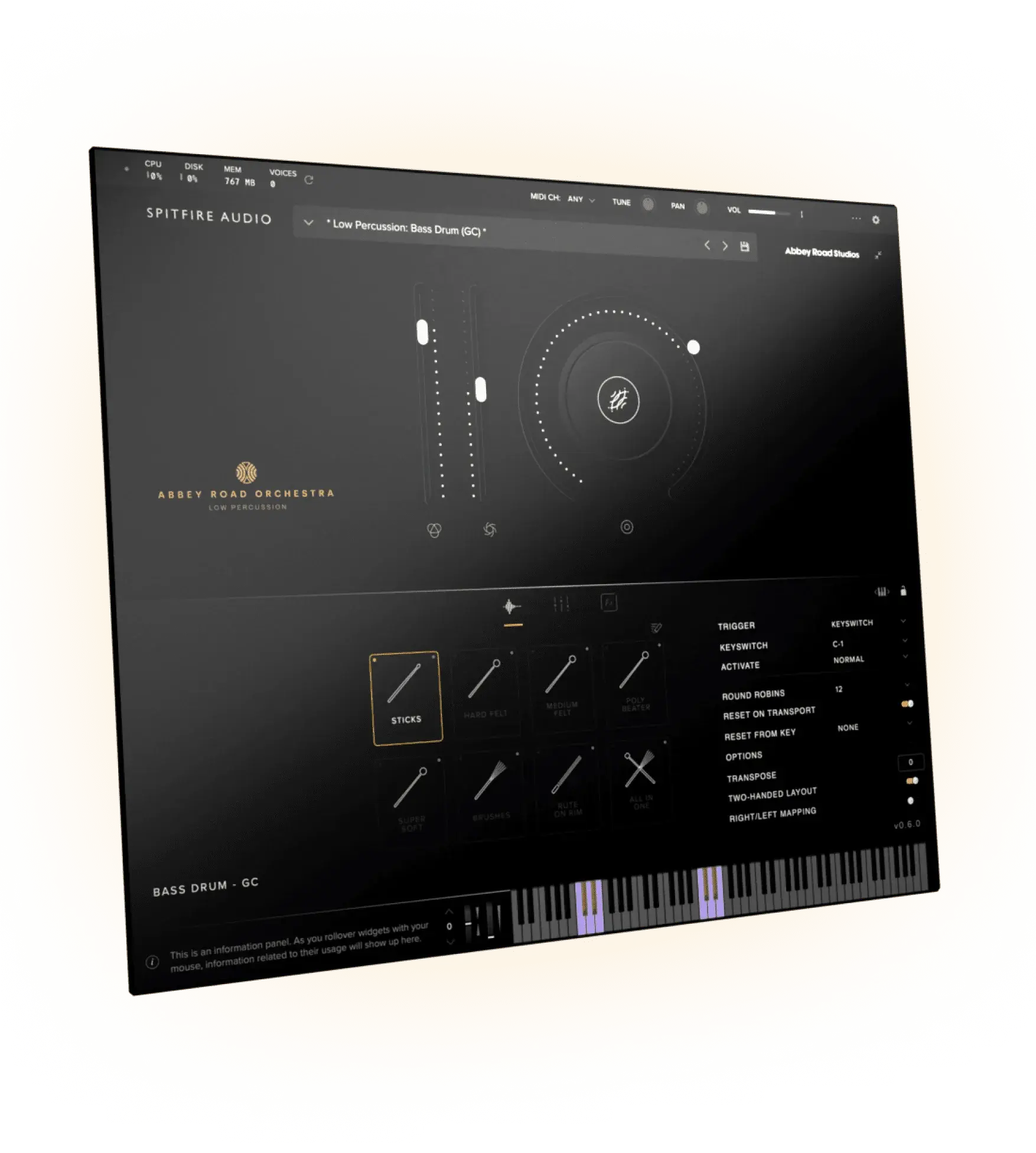 Spitfire Audio Abbey Road Orchestra: Low Percussion Professional (Digital Download) Spitfire Audio