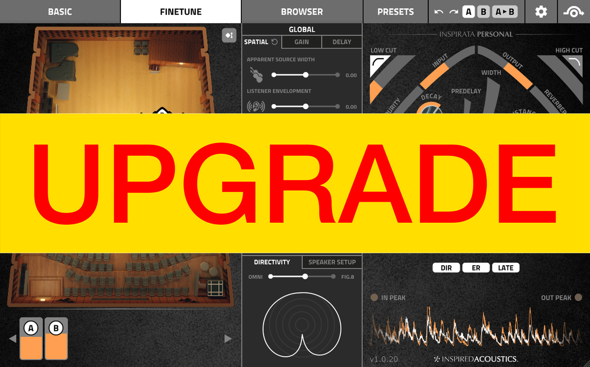 Inspirata Lite to Personal upgrade — Inspired Acoustics