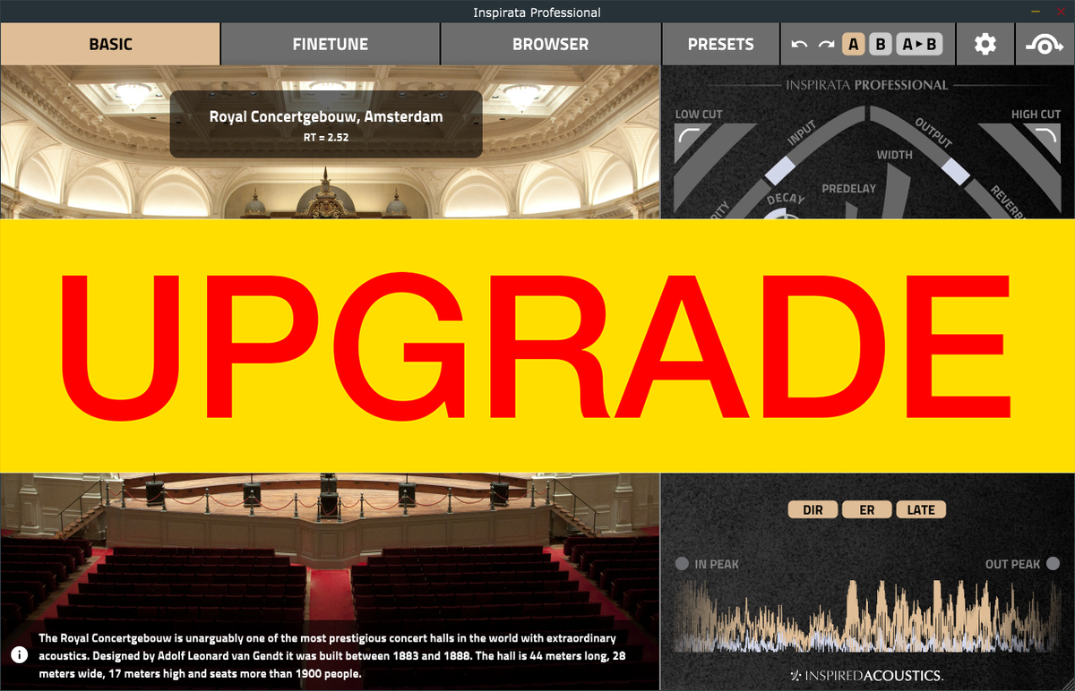 Inspirata Lite to Professional upgrade — Inspired Acoustics