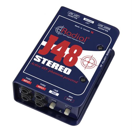 Radial J48-STEREO - J48™ Stereo Phantom Powered Active DI