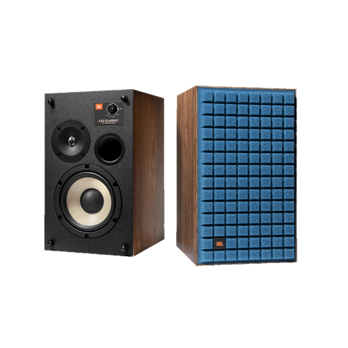 JBL Classic L52 2Way (PAIR) 5.25&quot; Woofer 0.75&quot; Titanium Tw Real Wood Veneer Blue Grille