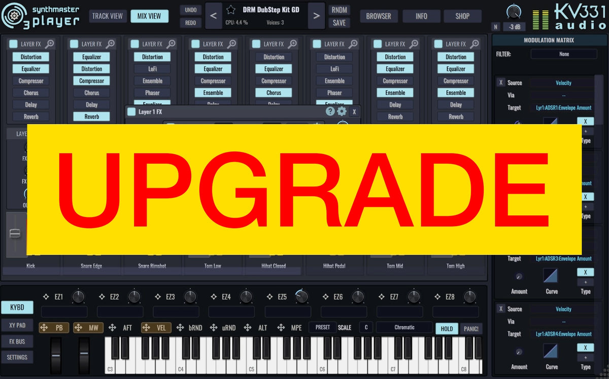 KV331 SynthMaster 3 Player upgrade — KV331 Audio