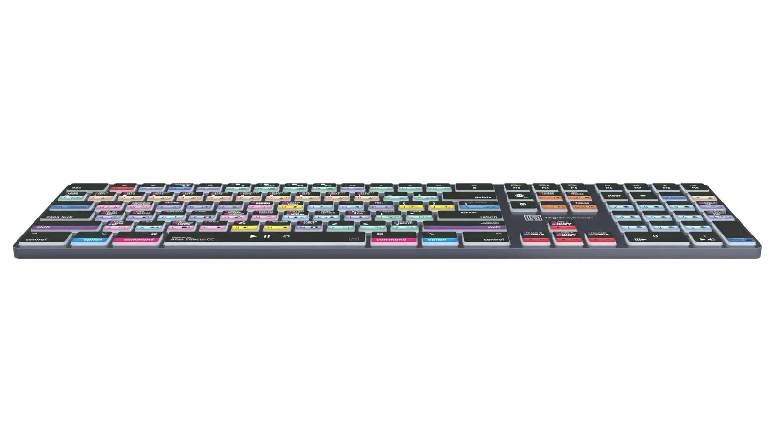 Logickeyboard Adobe After Effects CC TITAN Wireless Backlit Keyboard – Mac Logickeyboard