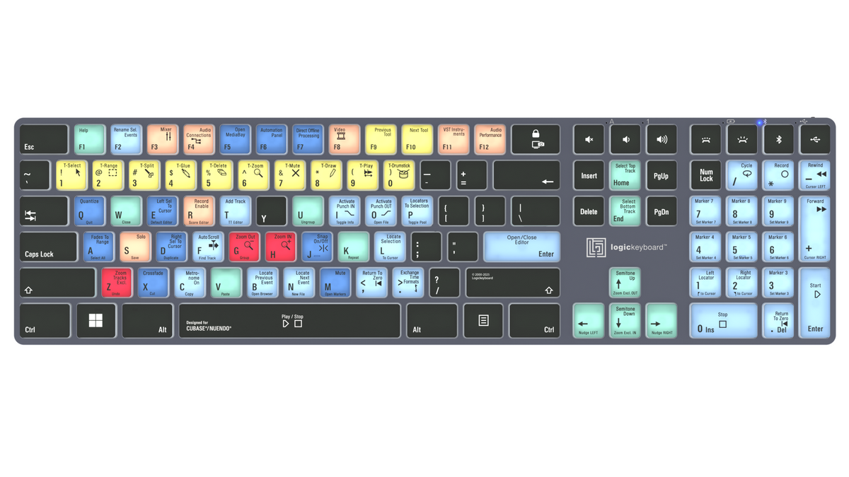 Shortcut Logickeyboard Backlit & Bluetooth – Cubase & Nuendo – Windows