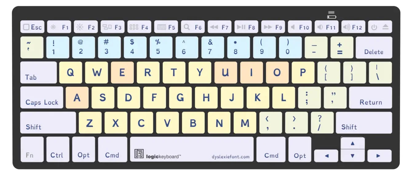 Logickeyboard Dyslexie Mini Bluetooth Keyboard – Mac US English