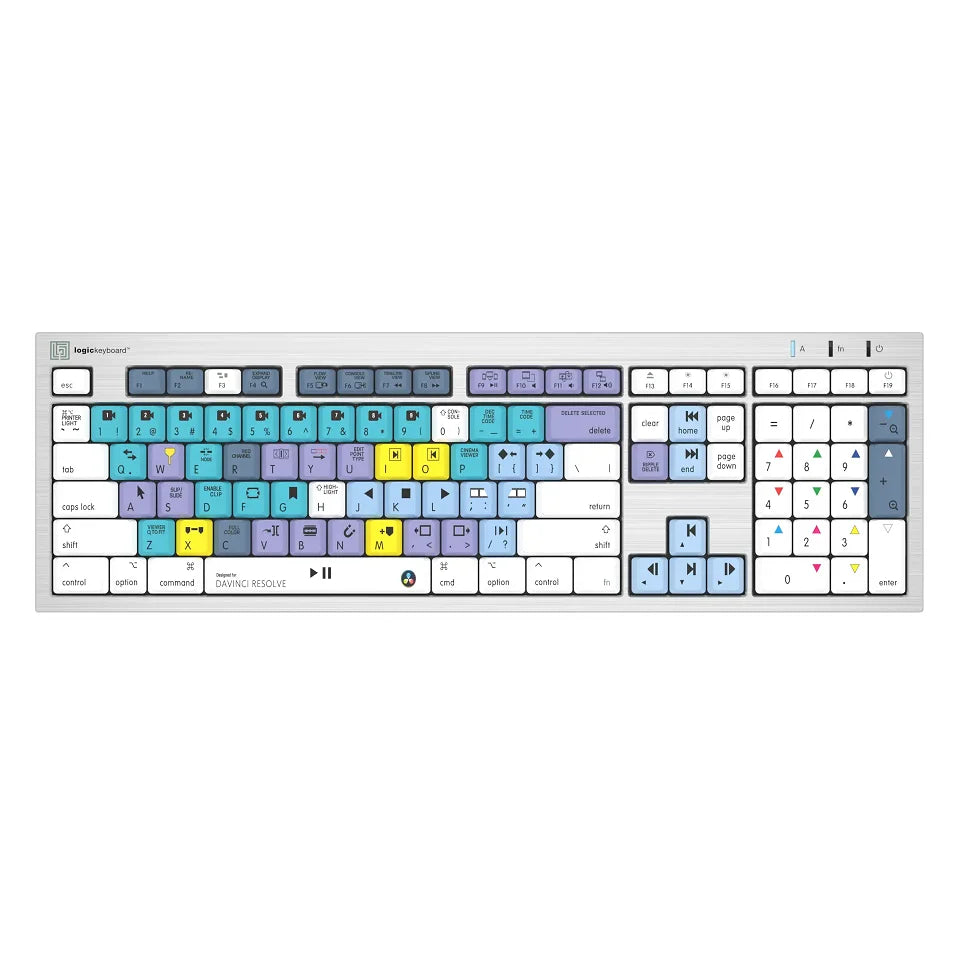 Logickeyboard DaVinci Resolve ALBA Slimline Keyboard – Mac