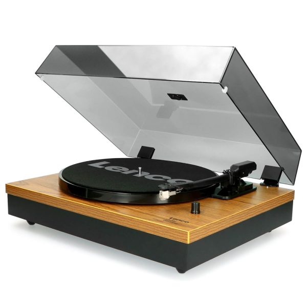 Lenco LS-300 Turntable with Two Separate Speakers & Bluetooth – Wood