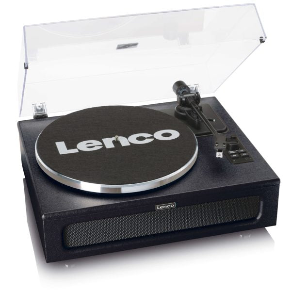 Lenco LS-430 Turntable with 4 built-in Speakers – Black