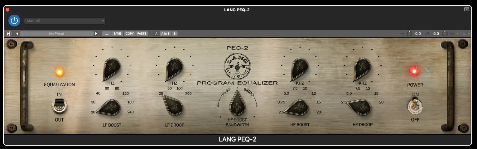 Heritage Audio LANG PEQ-2 Program Equalizer Plug-In (Serial Nr + Download) Heritage Audio