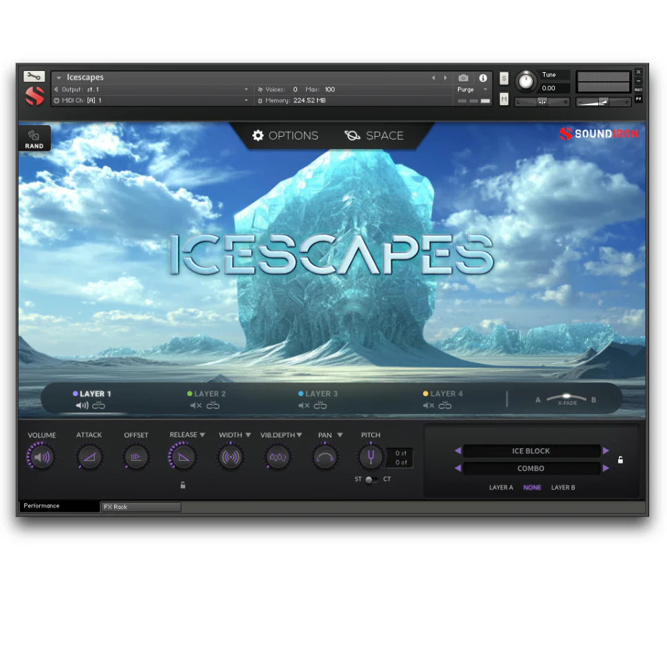 Soundiron Icescapes Snow &amp; Ice Percussion SFX for Kontakt &amp; Decent Sampler