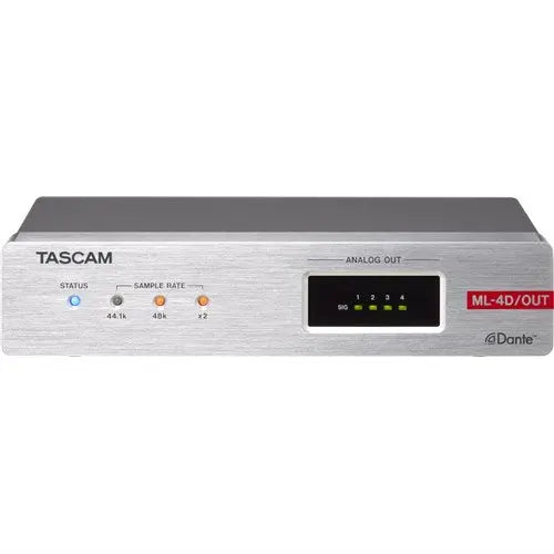 Tascam ML-4D/OUT-X 4-Channel Line Output Dante Converter With Built-In Dsp Mixer TASCAM