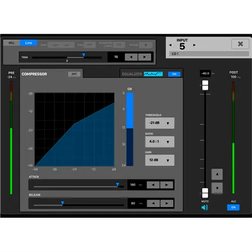 TASCAM 4 Mic/Line Input Dante Converter w XLR TASCAM