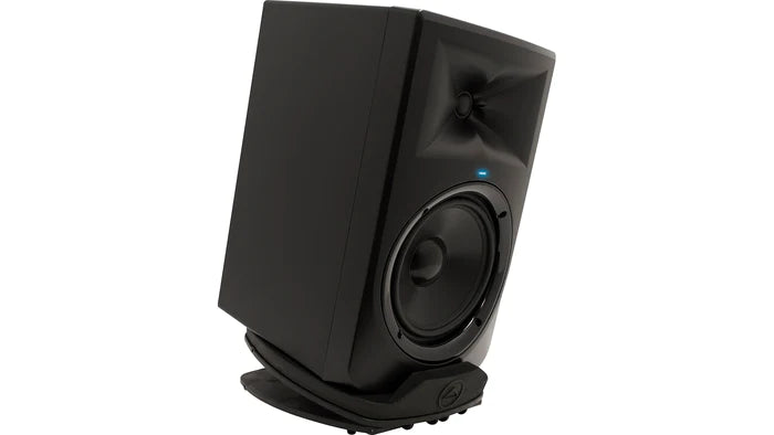 Ultimate Support MS-80B Professional Studio Monitor Stand with Adjustable Angle and Axis, Acoustic Foam Platform - Black